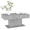 vidaXL Coffee Table Concrete Grey Engineered Wood Medium Durable