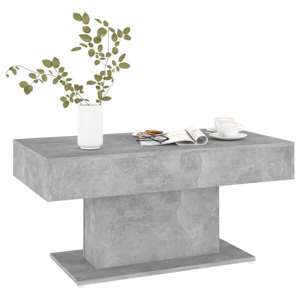 vidaXL Coffee Table Concrete Grey Engineered Wood Medium Durable