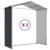 vidaXL Garden Shed Garden Shed Rectangular Modern Durable Metal Shed