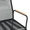 vidaXL Patio Rocking Chair Black 23.2"x31.3"x40.9" PVC Rattan