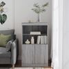 vidaXL Sideboard Grey Sonoma Engineered wood 23.8x14.6x39.4 in Sideboard