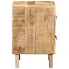 vidaXL Nightstand Rough Mango Solid Mango Wood 15.7x12.6x18.1 in
