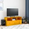 vidaXL TV Cabinet Mustard Yellow Cold-rolled Steel TV Cabinet