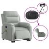 vidaXL Electric Stand Up Massage Recliner Chair Light grey