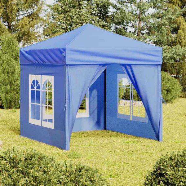 vidaXL Party Tent Blue 210D Oxford Fabric Small Foldable Party Tent