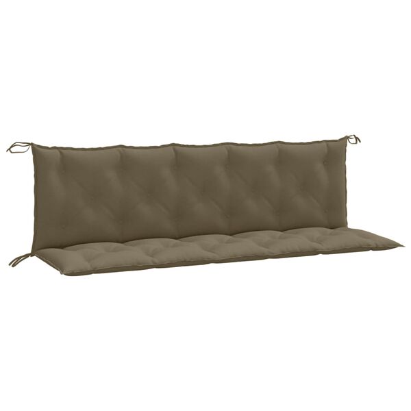 vidaXL Garden Bench Cushion Melange Taupe 100% Polyester
