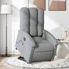 vidaXL Electric Stand Up Massage Recliner Chair Light Gray