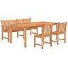 vidaXL Garden Dining Set Natural teak Solid teak wood Large Durable