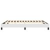 vidaXL Bed Frame White Faux leather, Plywood, Engineered wood