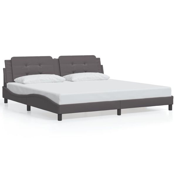 vidaXL Bed Frame Grey