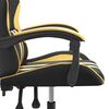 vidaXL Gaming Chair Black and Gold Faux leather, Metal, Plywood