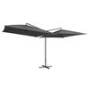 vidaXL Double Parasol Anthracite