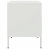 vidaXL Bedside Cabinet White Cold-rolled steel 14.2 in x 15.4 in x 19.9 in