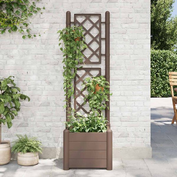 vidaXL Garden Planter Mocha Polypropylene Large Planters