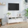 vidaXL TV Cabinet White Engineered wood, eucalyptus wood Medium