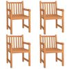 vidaXL Garden Dining Set Teak Solid teak wood 5-Piece Set