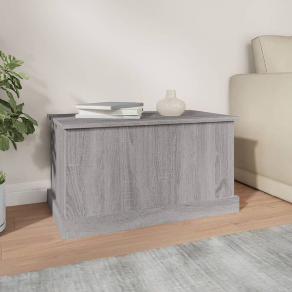 vidaXL Storage Box Gray Sonoma Engineered wood Medium Storage Box