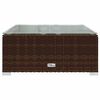 vidaXL Garden Lounge Set Brown PE rattan Large Garden Lounge Set