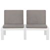 vidaXL Garden Lounge Set White and Anthracite Plastic 6 Piece Set