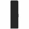 vidaXL Bathroom Wall Cabinet TULUM Black 14.57 x 9.65 x 33.86 in