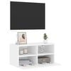vidaXL TV Wall Cabinet White Engineered wood Medium TV Wall Cabinet