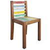vidaXL Dining Chair Set of 6 Multicolor Solid reclaimed wood Standard