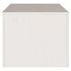 vidaXL Coffee Table Drammen White 99 x 55 x 45 cm Solid pine wood