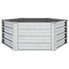 vidaXL Garden Raised Bed Silver Galvanized Steel Large Durable