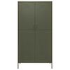 vidaXL Wardrobe Olive Green 35.4"x19.7"x70.9" Steel