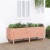 vidaXL Garden Raised Bed Brown Solid Douglas Fir Wood Medium Durable
