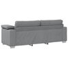 vidaXL Sofa Light Grey 86.22 x 30.31 x 32.28 in Fabric