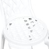 vidaXL Garden Chair 2 pcs White 55 x 56.5 x 91cm Aluminium