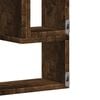 vidaXL Wall Shelf Smoked Oak 37.8"x4.7"x25.2" Engineered Wood