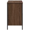 vidaXL Bathroom Basin Cabinet Brown Oak Engineered wood, steel Medium
