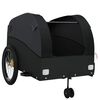 vidaXL Bike Trailer Black 99.2 lb Iron