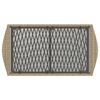 vidaXL Patio Sofa Set Beige PE rattan, powder-coated steel, tempered glass