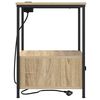 vidaXL Bedside Cabinet with Drawer Sonoma Oak 16.54 x 16.14 x 22.05 in