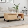 vidaXL Coffee Table Sonoma Oak Engineered wood, metal Coffee Table