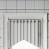 vidaXL Curtain Rail White and Silver Aluminum, Plastic