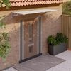 vidaXL Door Canopy Grey and transparent