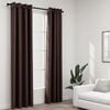 vidaXL Linen-Look Blackout Curtains with Grommets 2pcs Taupe 140x96.5 "