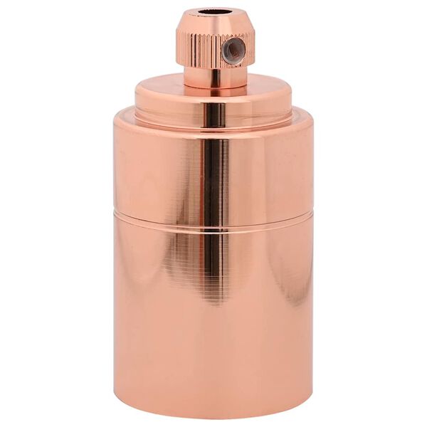 vidaXL Lamp Holder Rose Gold Aluminum Compact Durable Lamp Holder
