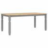 vidaXL Dining Set Panama Grey Solid Pine Wood Large Seats Many