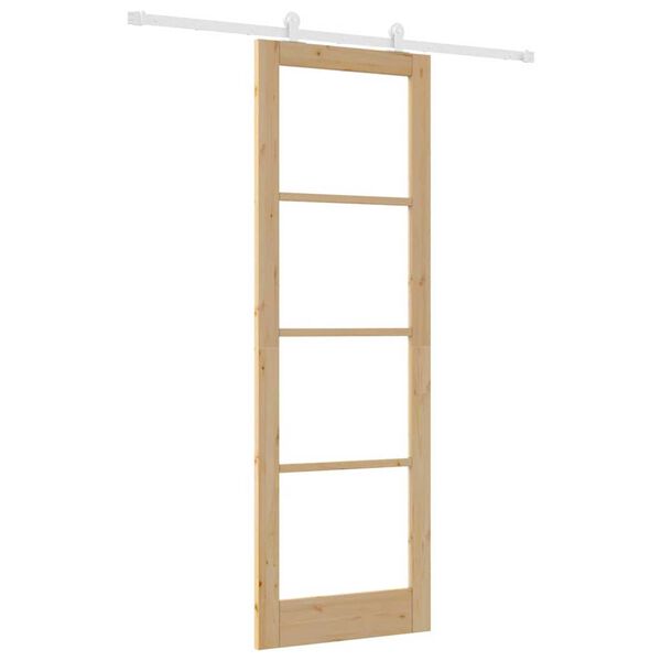 vidaXL Sliding Door ORKDAL Natural 30.71 x 91.34 in