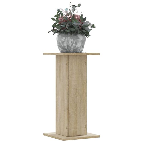 vidaXL Plant Stand Sonoma Oak Engineered Wood Medium Decorative Inlays