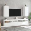 vidaXL TV Wall Cabinet White Engineered wood Standard TV Wall Cabinet