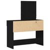 vidaXL Dressing Table with Drawer Black Oak 39.37 x 15.75 x 51.18 in