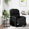 vidaXL Electric Recliner Chair Black Faux Leather, Metal, Plywood Standard