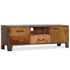 vidaXL TV Cabinet Multicolor Solid wood 46.5x11.8x15.7 in TV Cabinet