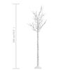vidaXL Christmas Tree Cool White Plastic 5.9 feet tall Christmas Tree